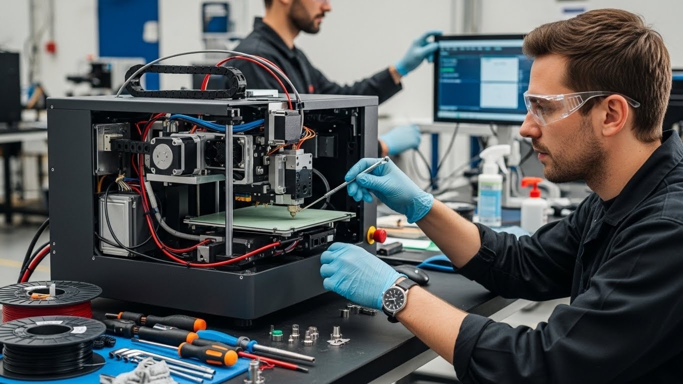 Обслуживание 3d принтеров для малых промышленных линий