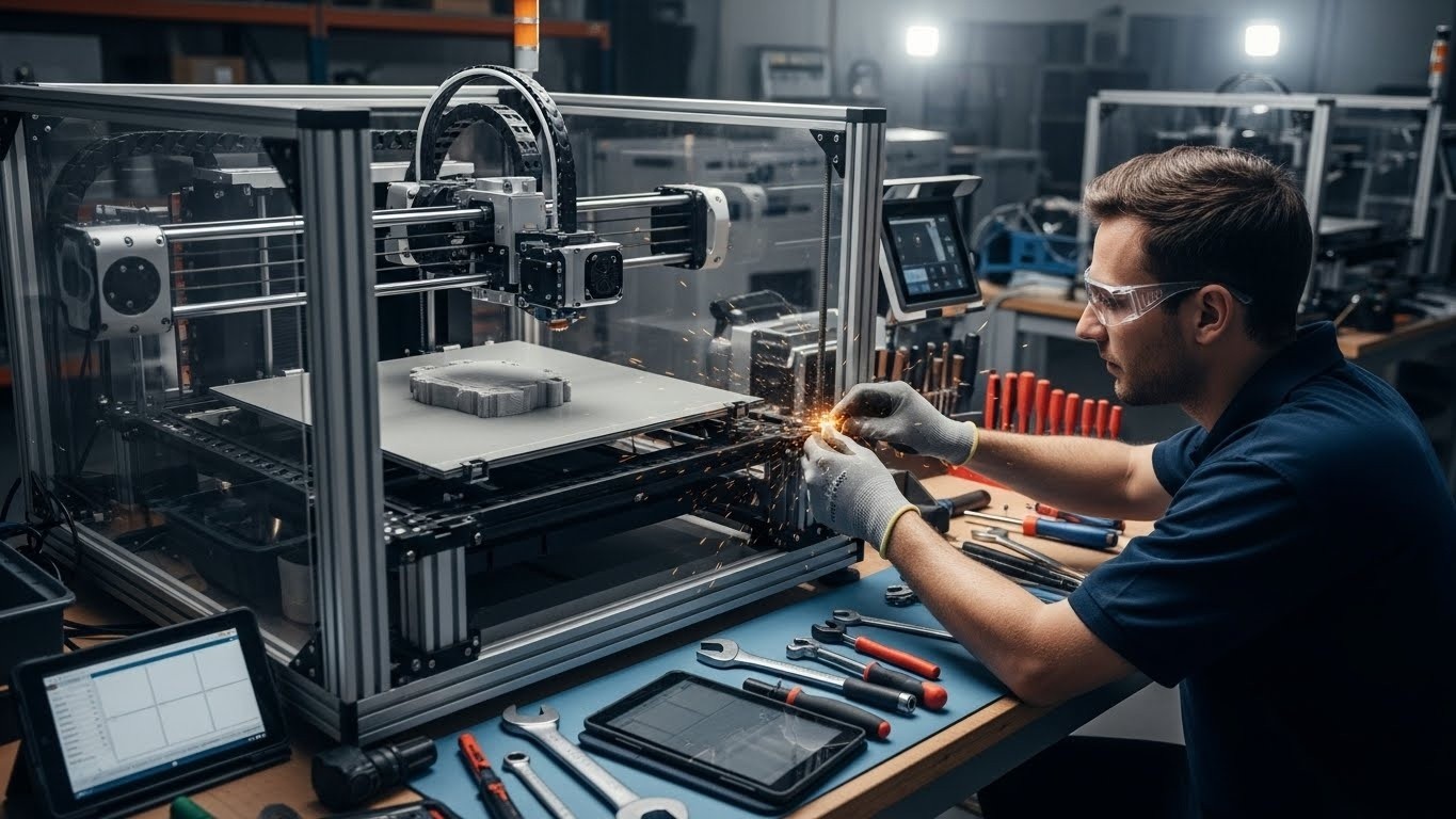 Обслуживание 3d принтеров для промышленных серий