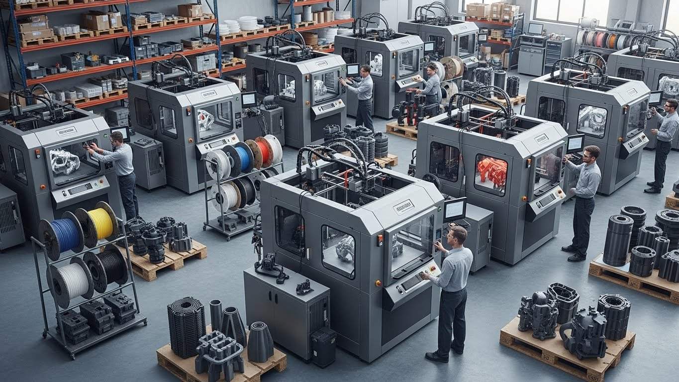 Обслуживание 3d принтеров для крупных промышленных серий