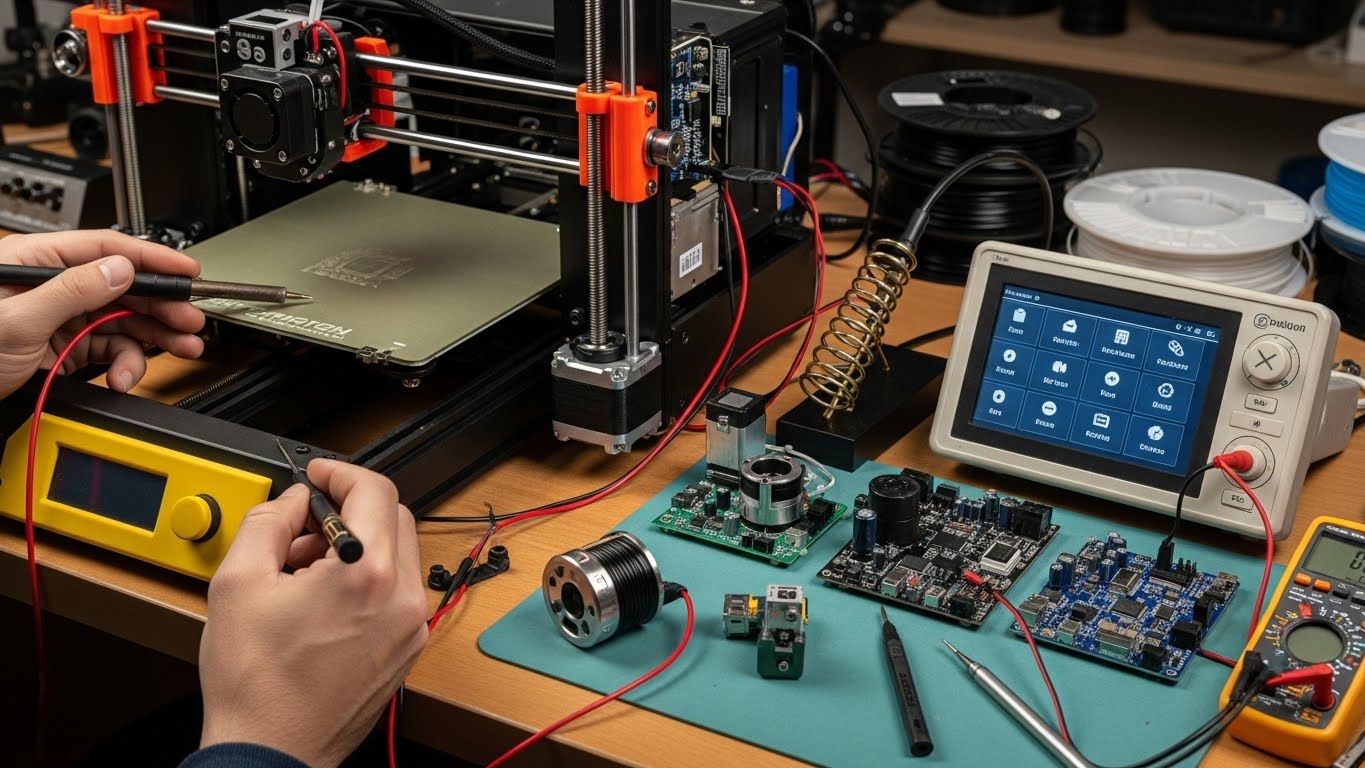 Ремонт 3d принтеров с улучшенными характеристиками и модернизацией
