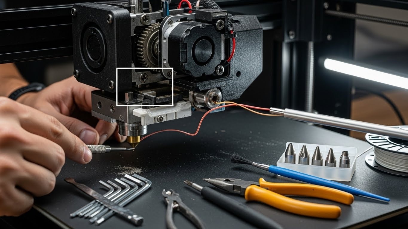 Ремонт механизма подачи экструдеров 3D принтера