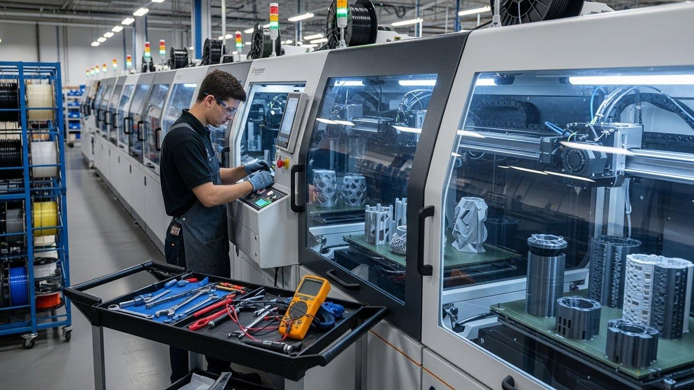 Обслуживание 3d принтеров для серийного выпуска деталей