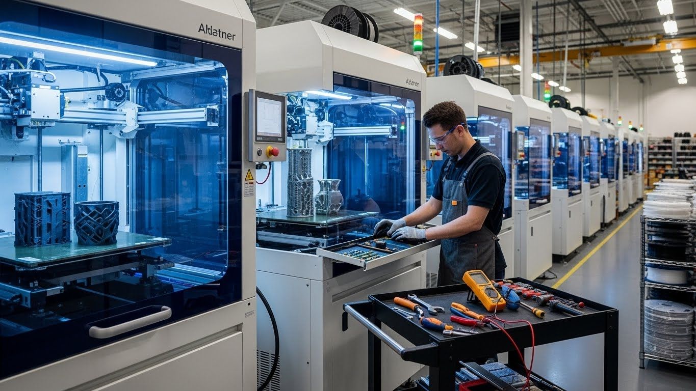 Обслуживание 3D-принтеров для серийного выпуска деталей