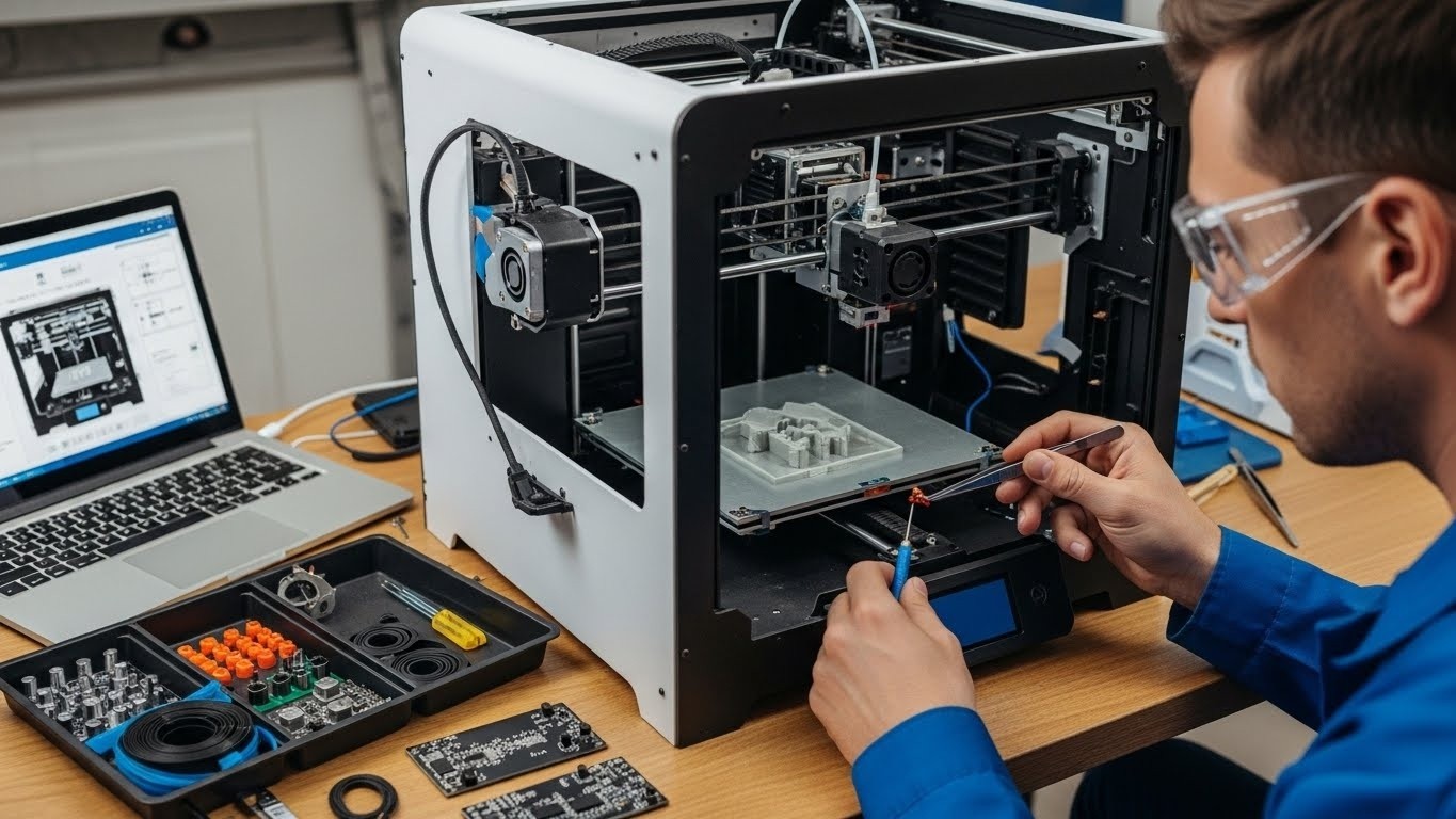 Ремонт 3d принтеров с восстановлением заводских стандартов и функциональности