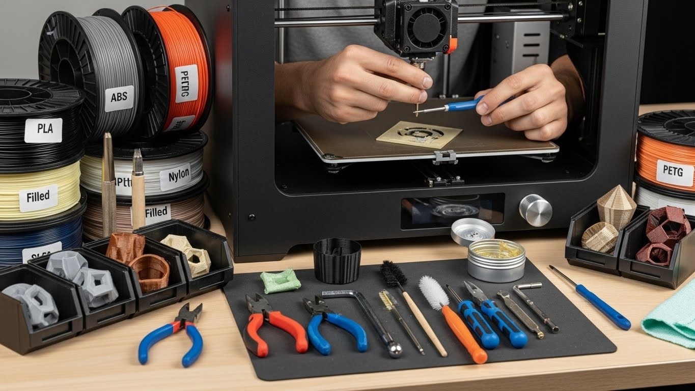 Обслуживание 3d принтеров по материалу