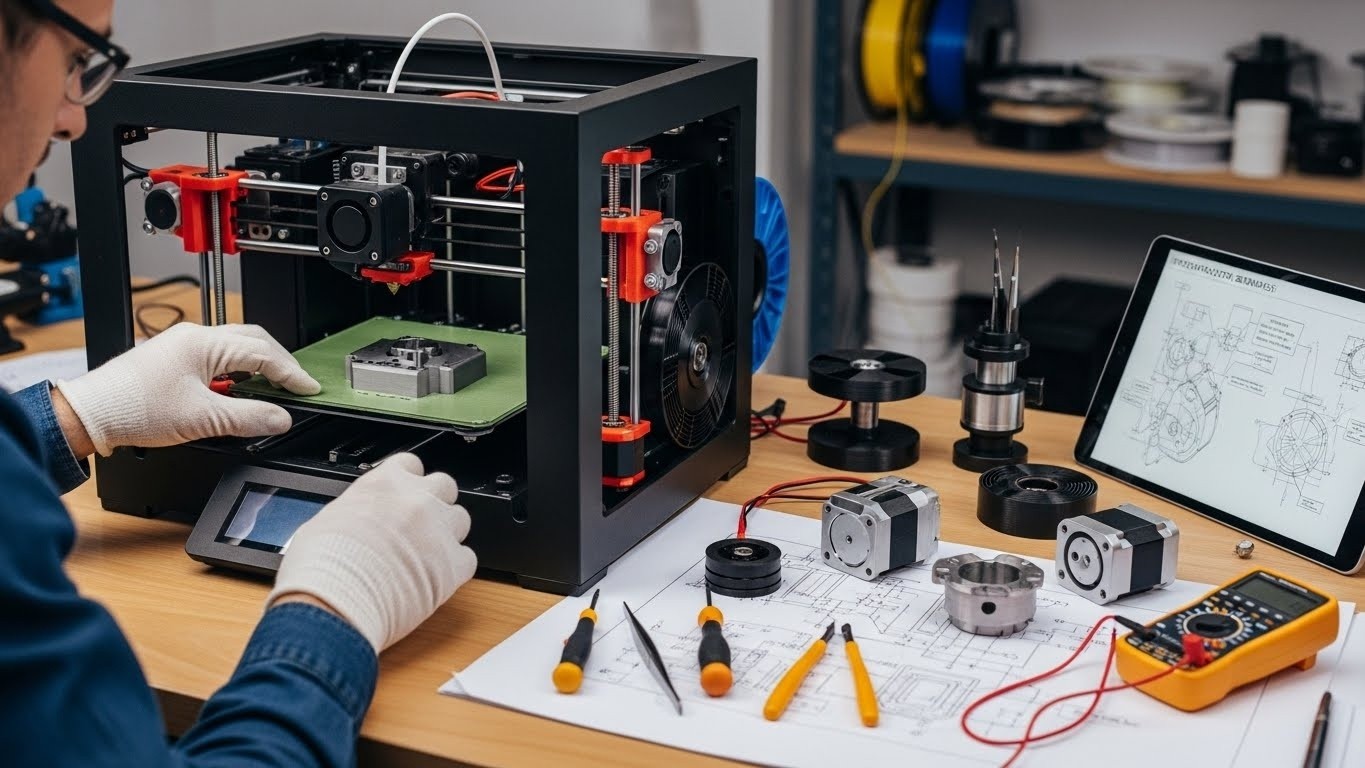 Ремонт 3D принтеров с восстановлением заводских стандартов для точных моделей