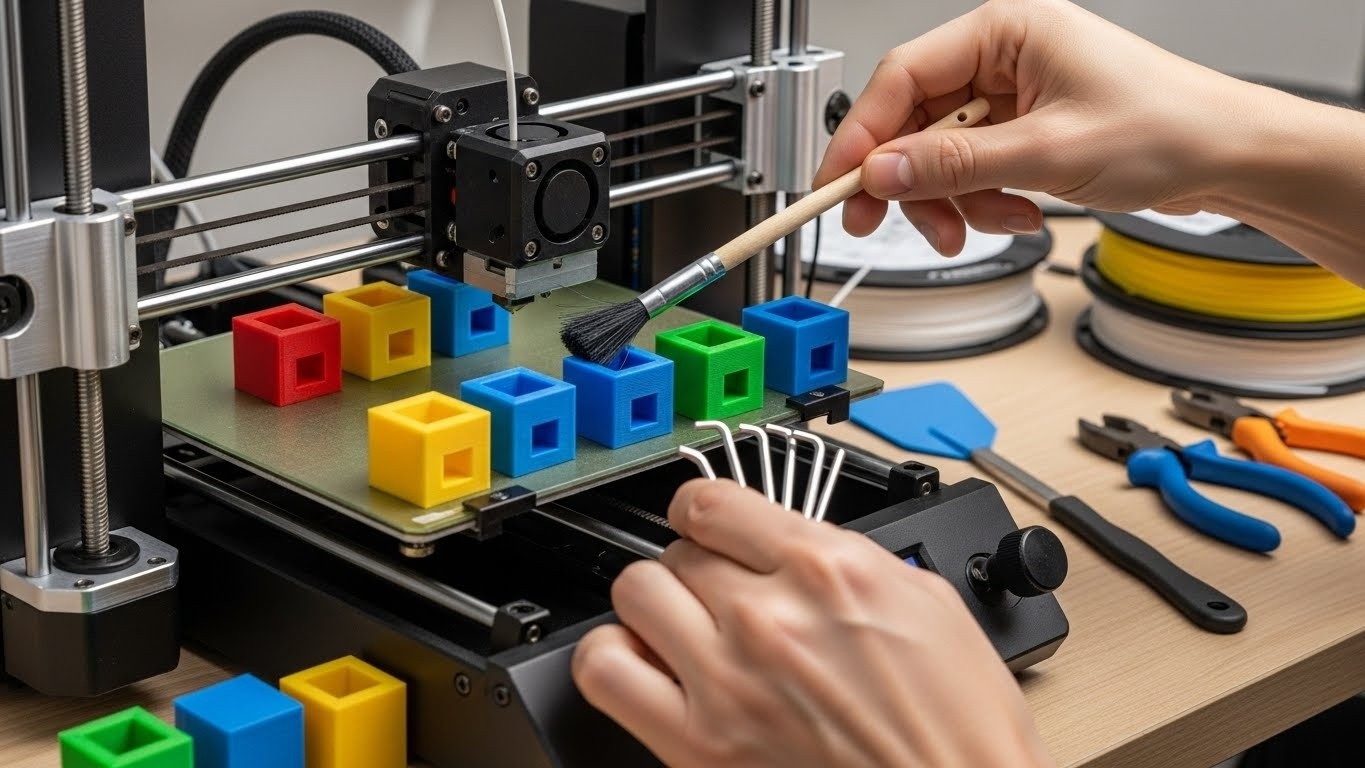 Обслуживание 3d принтеров для мелких кубических моделей