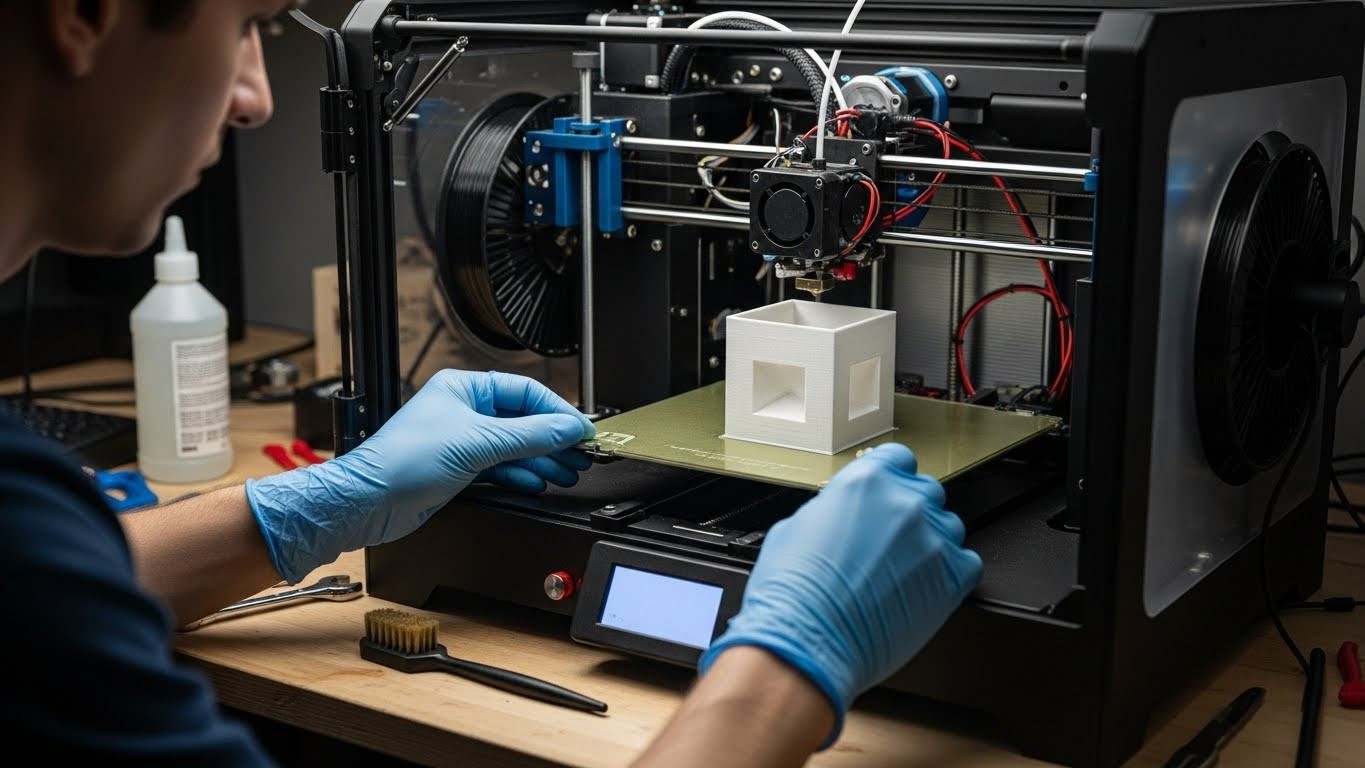 Обслуживание 3D-принтеров для средних кубических моделей