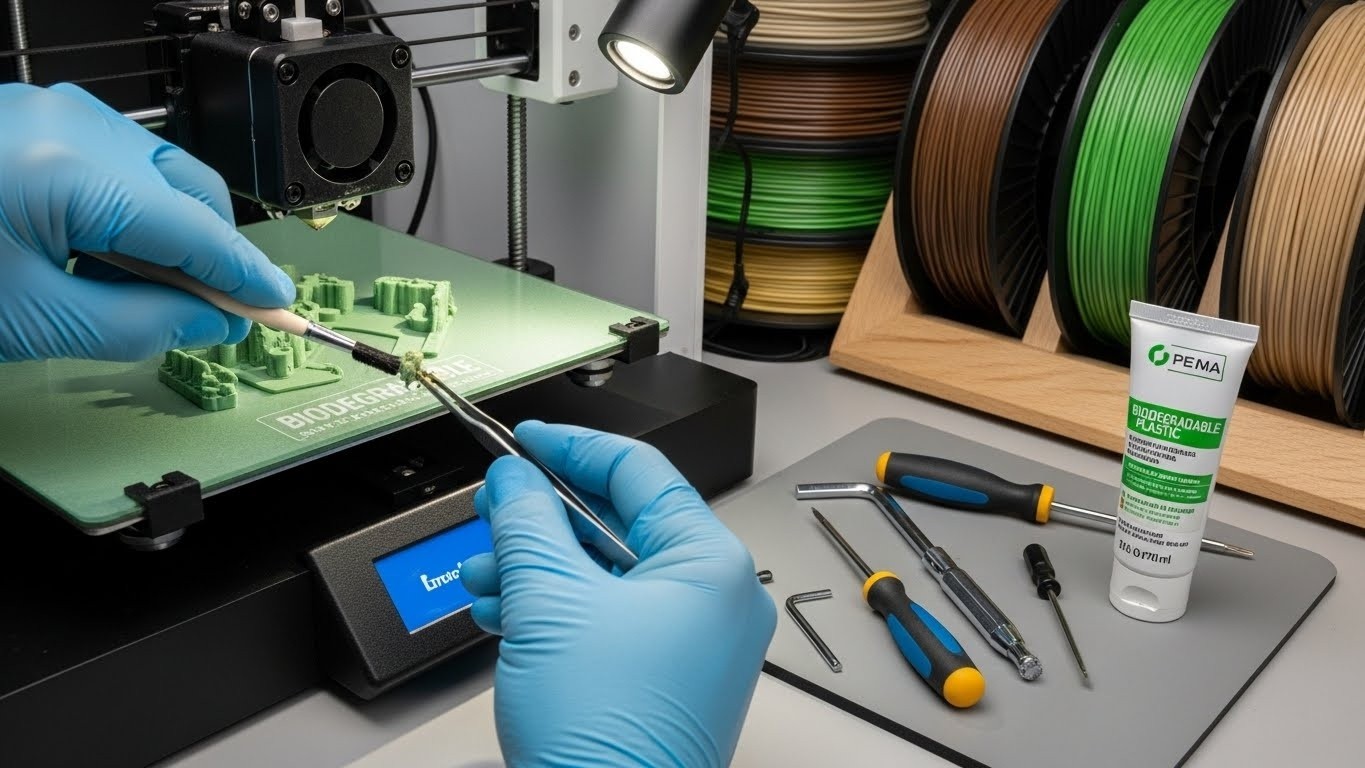 Обслуживание 3D принтеров для биоразлагаемых материалов