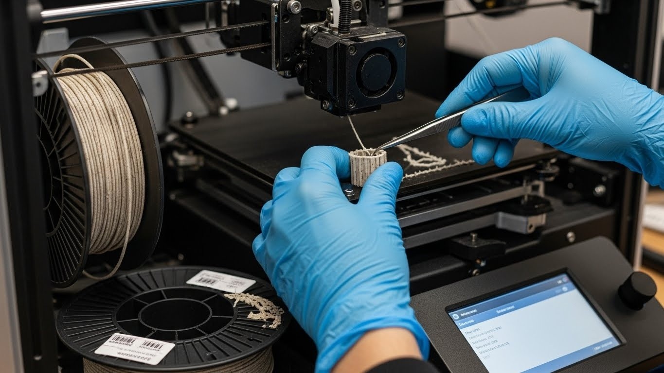 Ремонт 3d принтеров для биоразлагаемых материалов