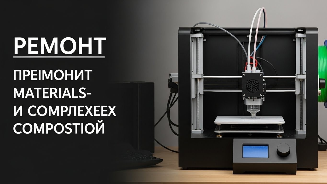 Ремонт 3D принтеров для жидких материалов и сложных составов