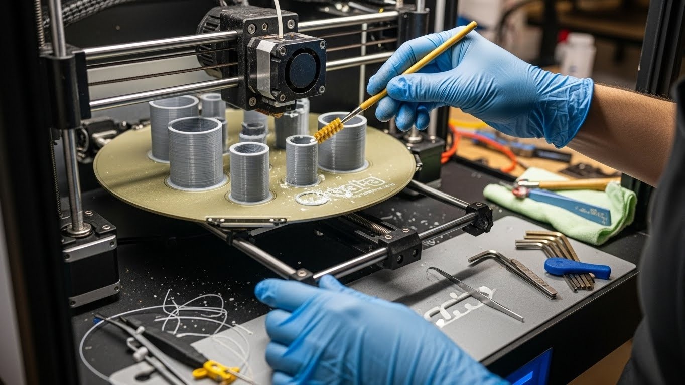 Обслуживание 3d принтеров для средних цилиндрических моделей