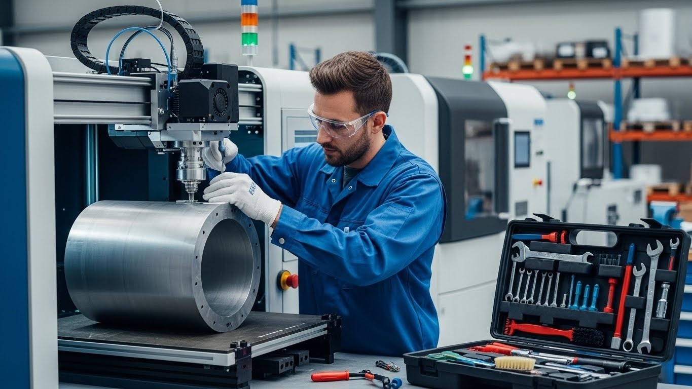 Обслуживание 3d принтеров для промышленных цилиндрических деталей