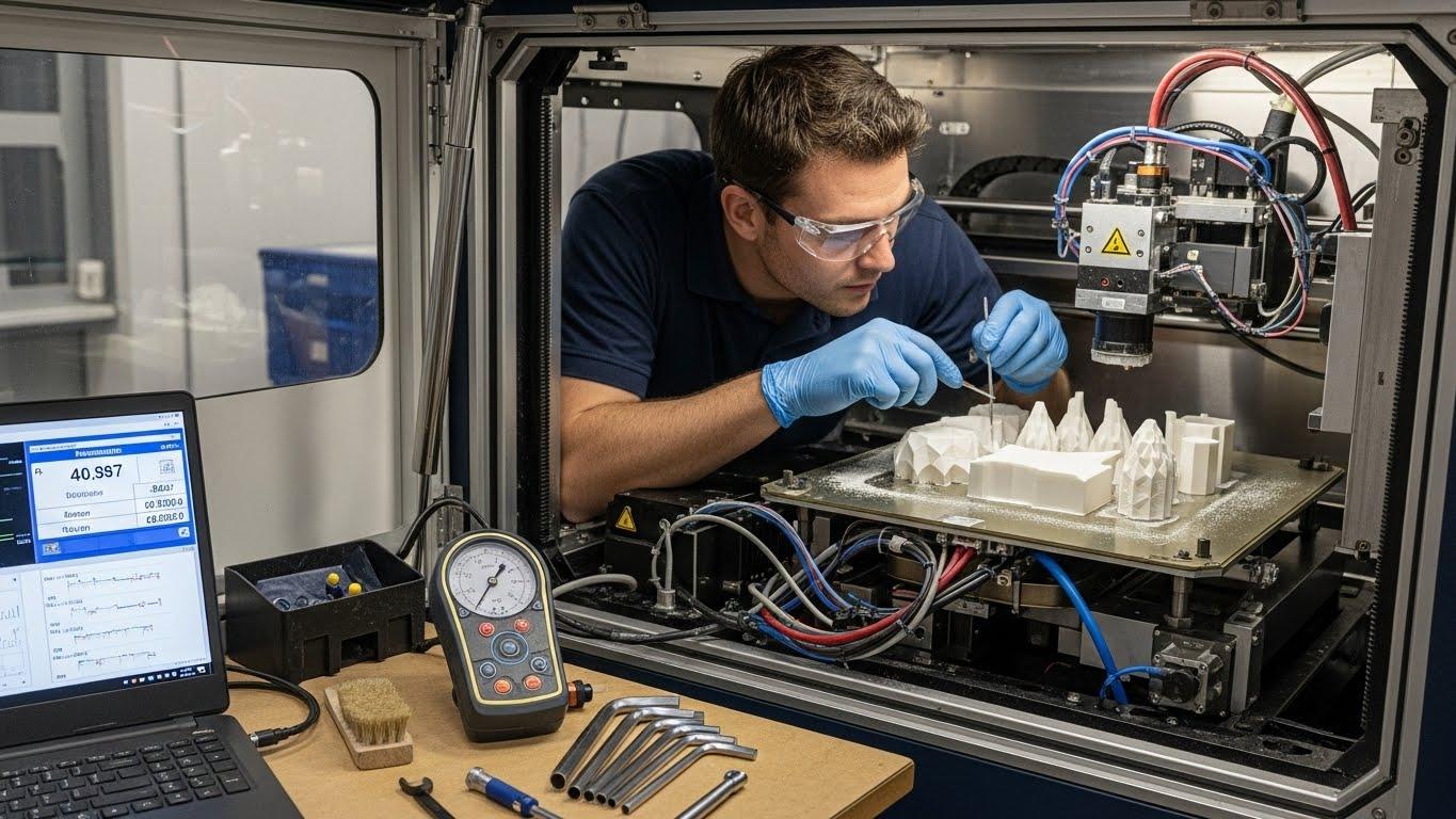 Ремонт 3d принтеров для порошковых материалов и калибровка давления