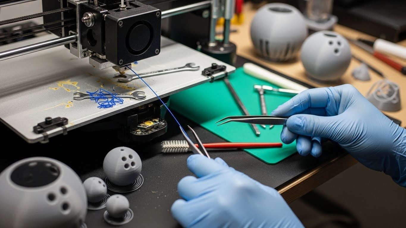 Обслуживание 3D-принтеров для


средних сферических моделей