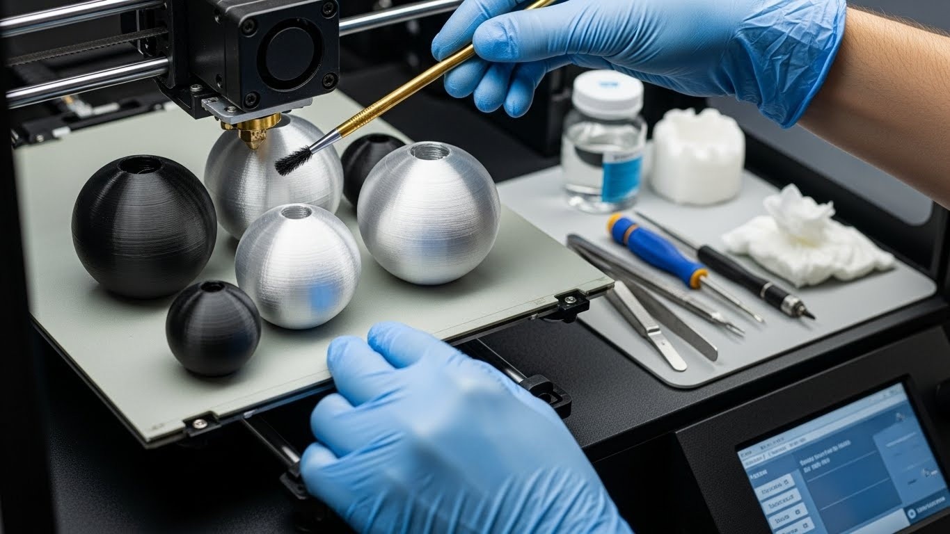 Обслуживание 3d принтеров для функциональных сферических деталей