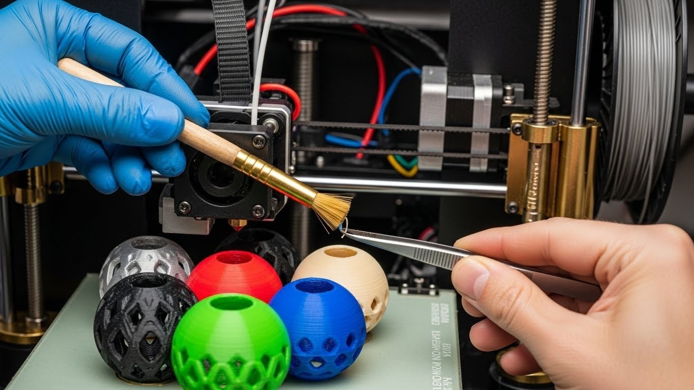 Обслуживание 3D-принтеров для функциональных сферических деталей