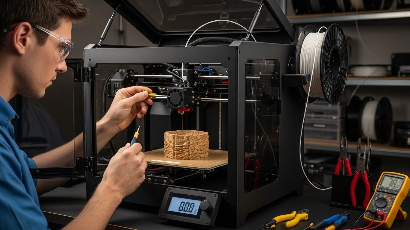 Ремонт 3D принтеров для древесных композитов с настройкой температуры