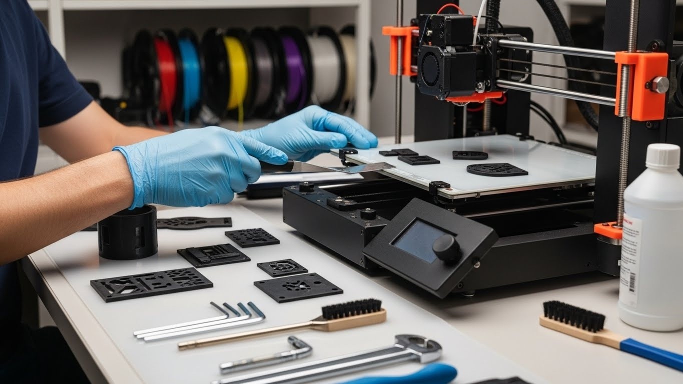 Обслуживание 3D-принтеров для функциональных плоских


деталей