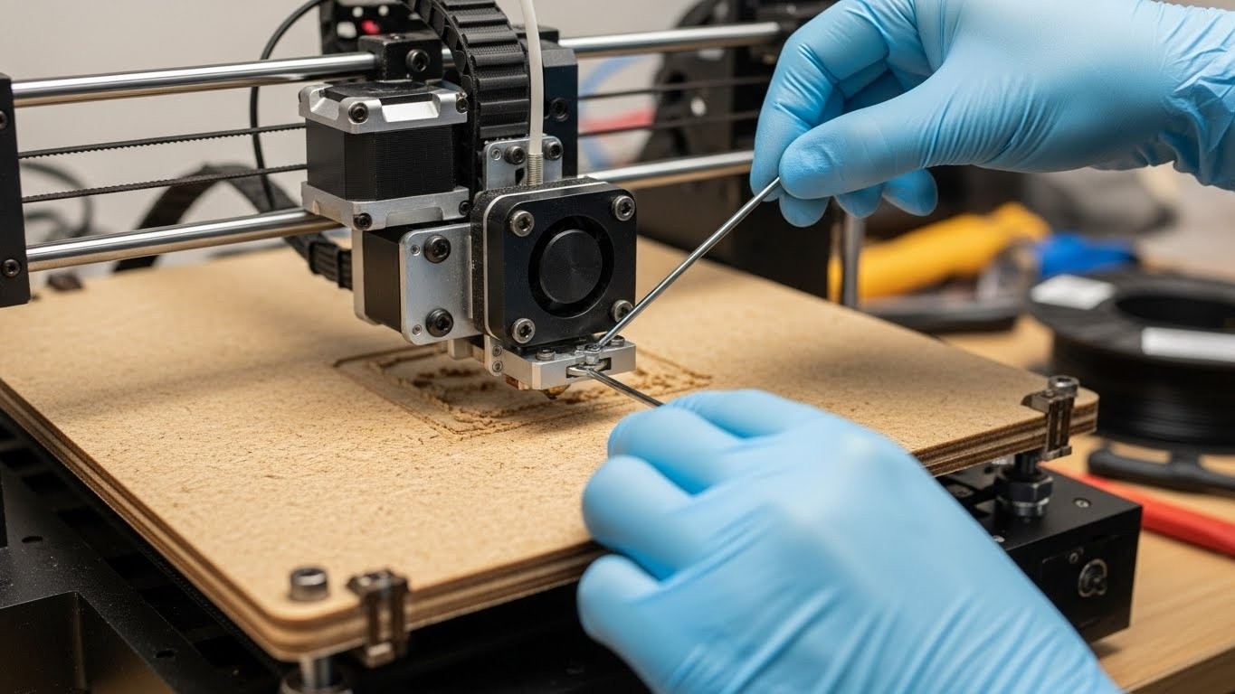 Ремонт 3d принтеров для древесных композитов с калибровкой печатной головы