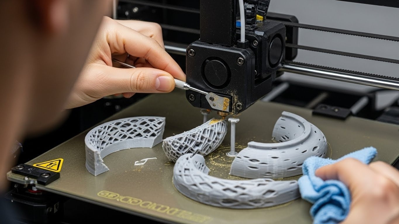 Обслуживание 3d принтеров для криволинейных моделей