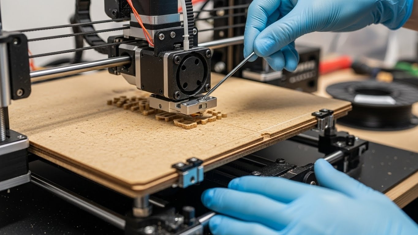Ремонт 3D принтеров для древесных композитов с калибровкой печатной головы