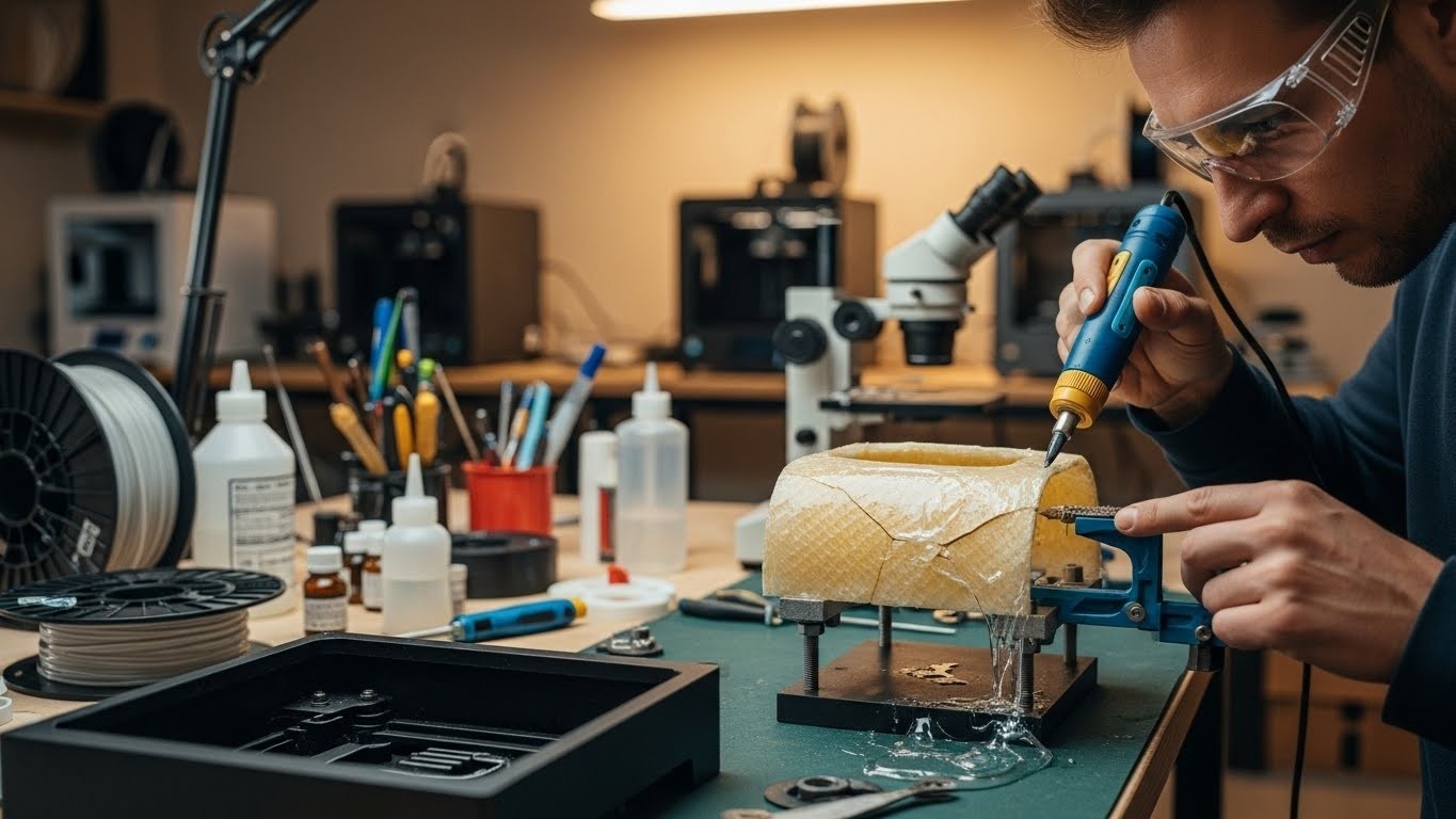 Ремонт 3d принтеров для стекловолокна с улучшением адгезии