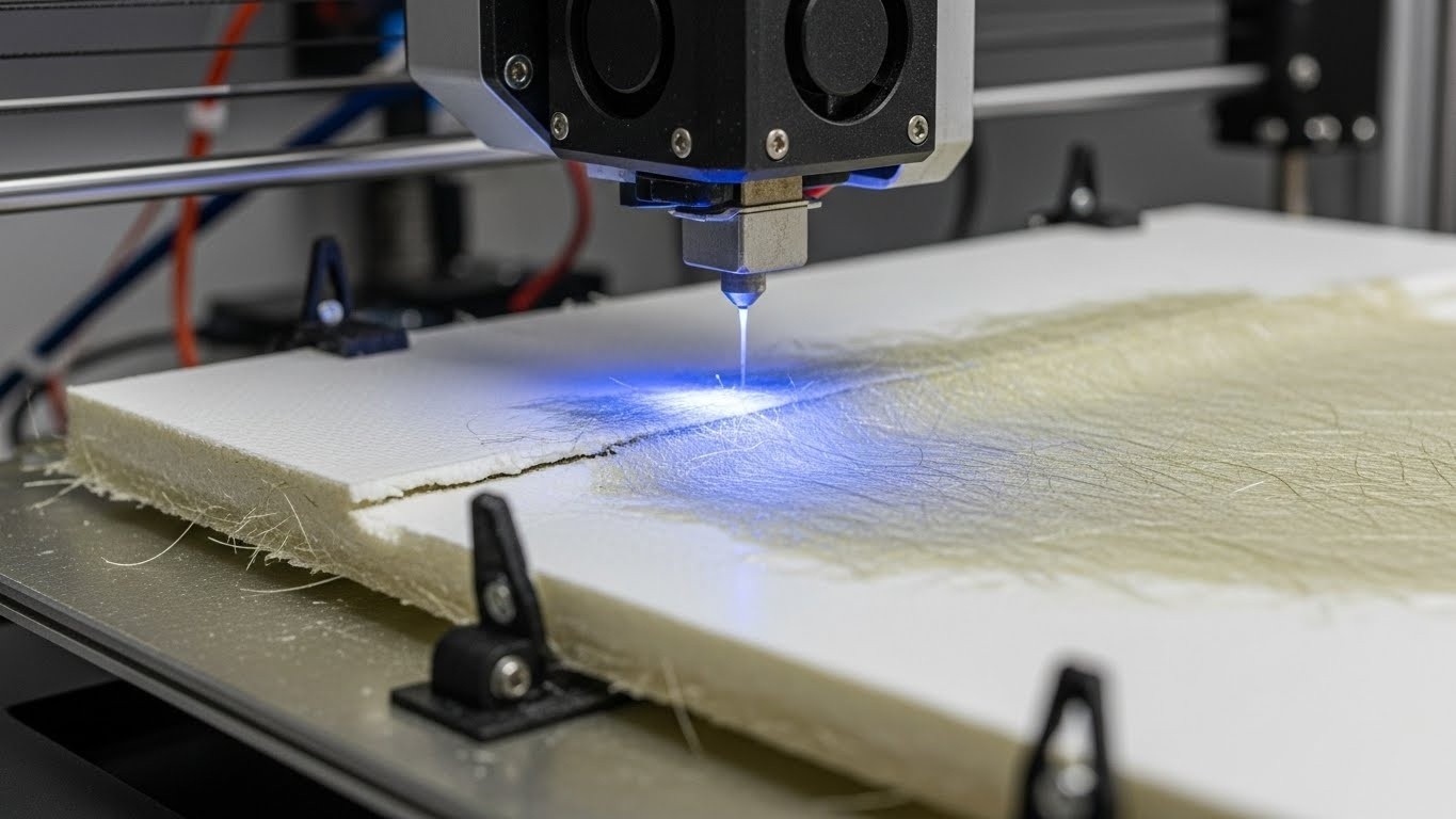 Ремонт 3D принтеров для стекловолокна с улучшением адгезии