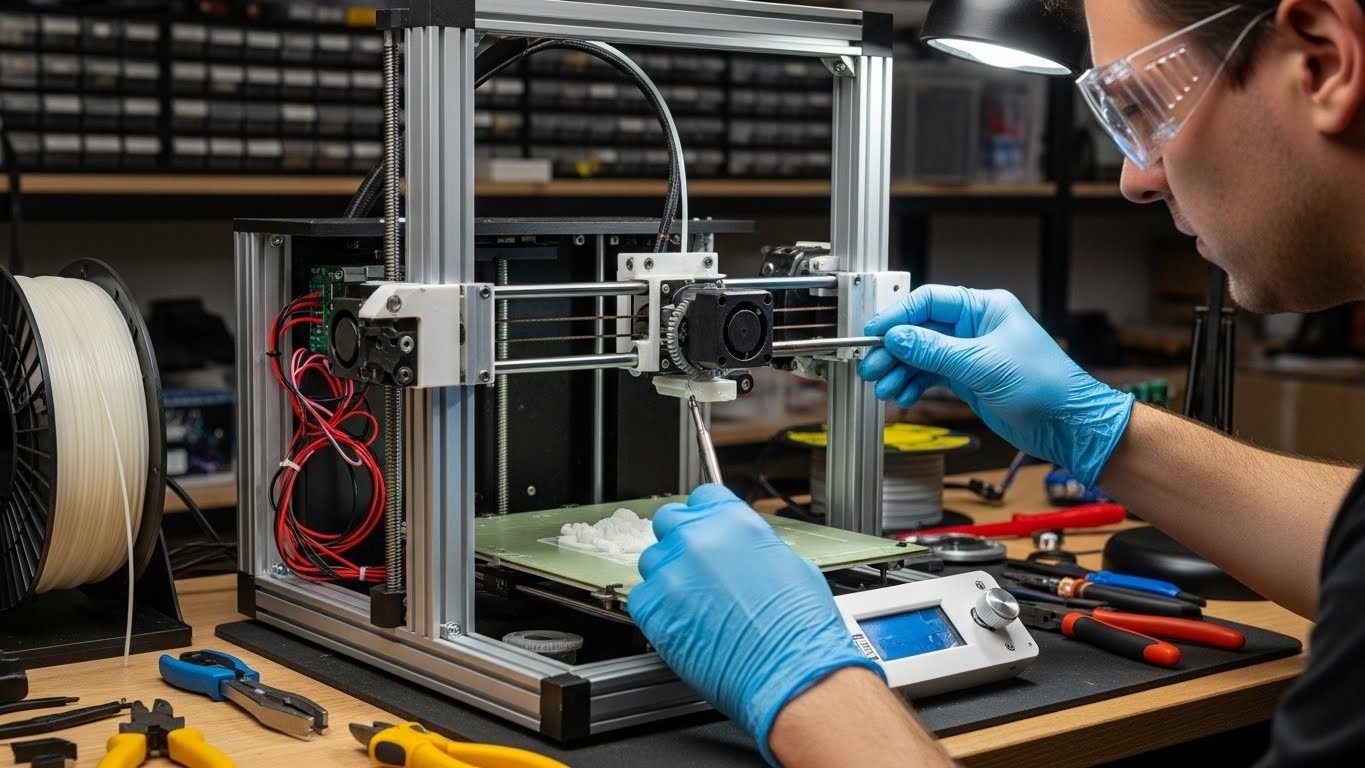 Ремонт 3D принтеров для стекловолокна и настройка экструдеров
