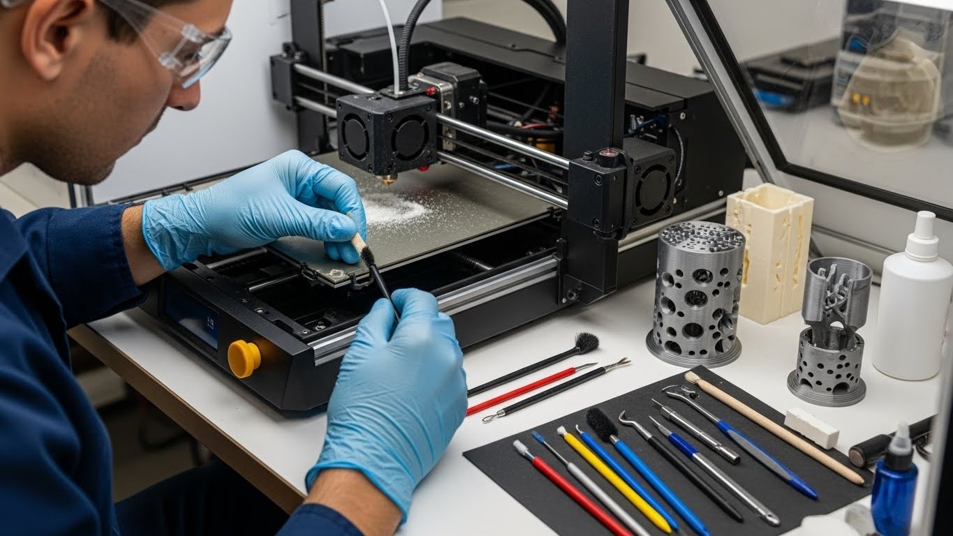 Обслуживание 3D-принтера для моделей с отверстиями и каналами