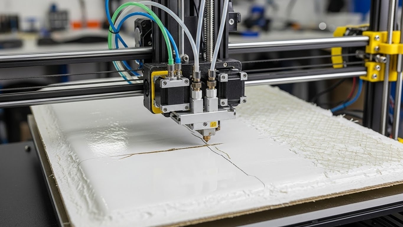 Ремонт 3d принтеров для стекловолокна с оптимизацией подачи материала