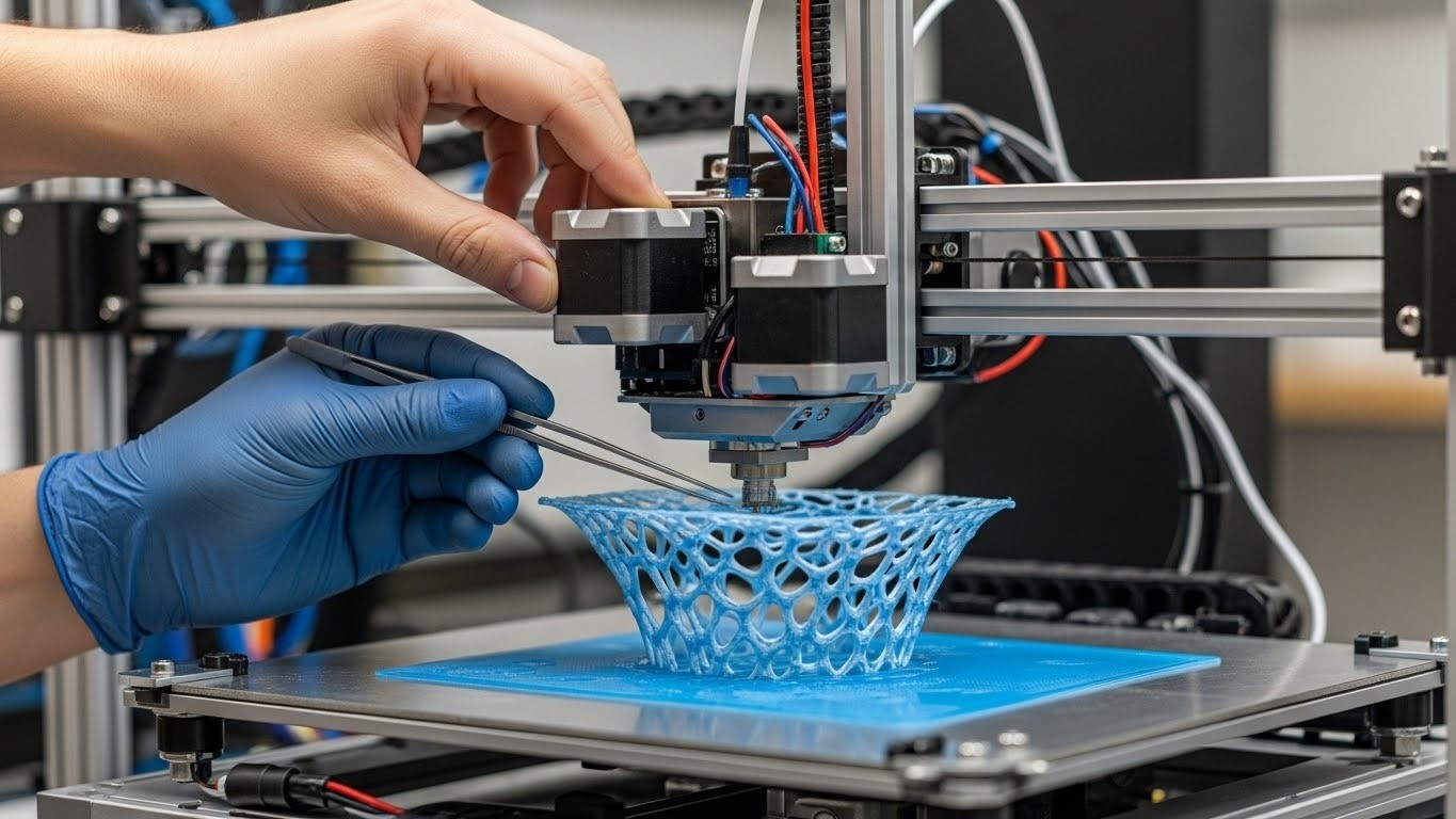 Обслуживание 3D-принтера для ажурных конструкций