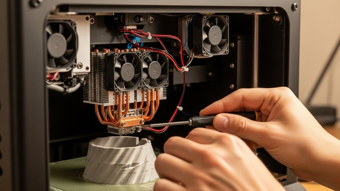 Ремонт системы охлаждения 3D принтеров для стекловолокна