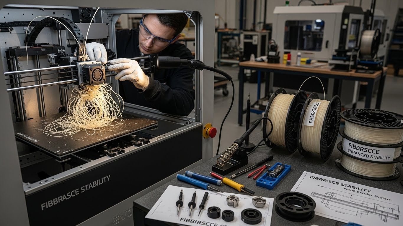 Ремонт 3d принтеров для стекловолокна с улучшением стабильности печати