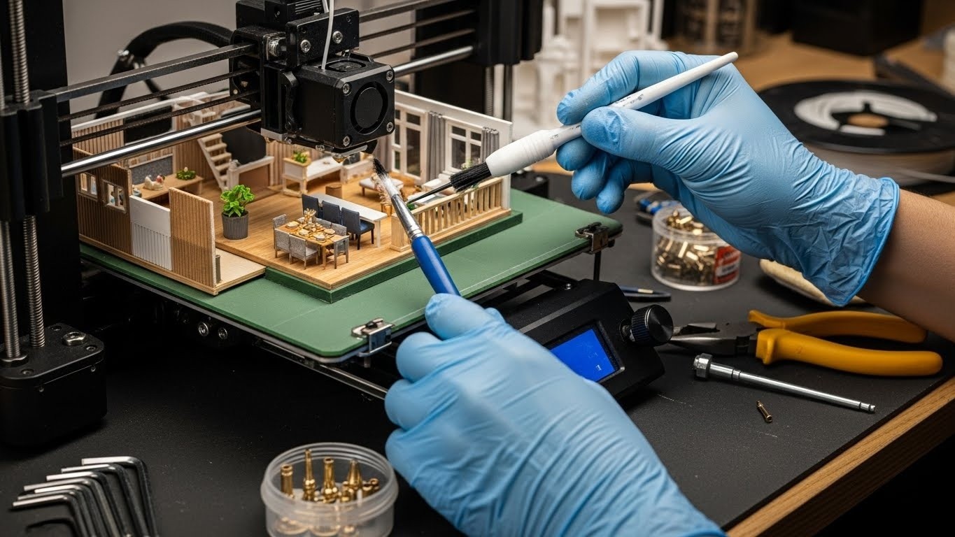 Обслуживание 3D принтеров для интерьерных моделей