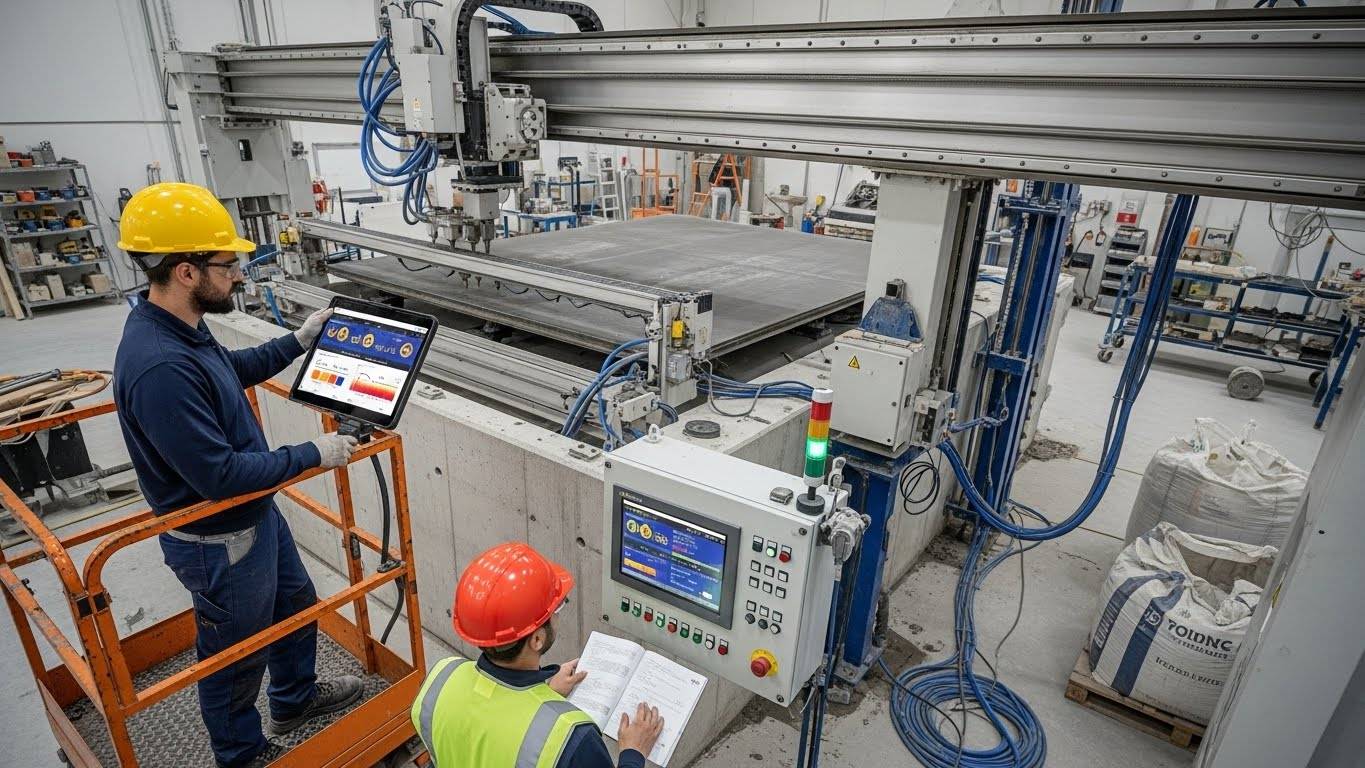 Ремонт и настройка температурных режимов 3D-принтера для строительных материалов