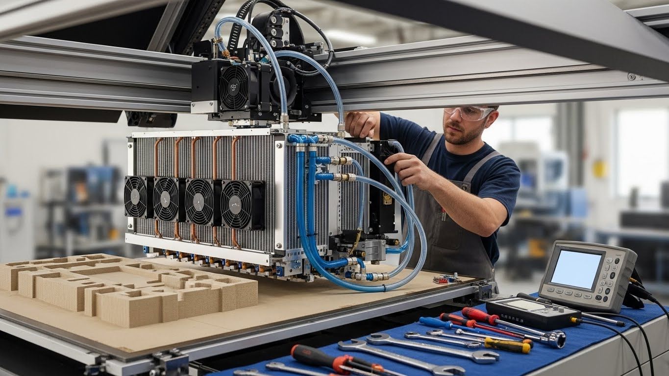 Улучшение системы охлаждения 3D-принтера для строительных материалов