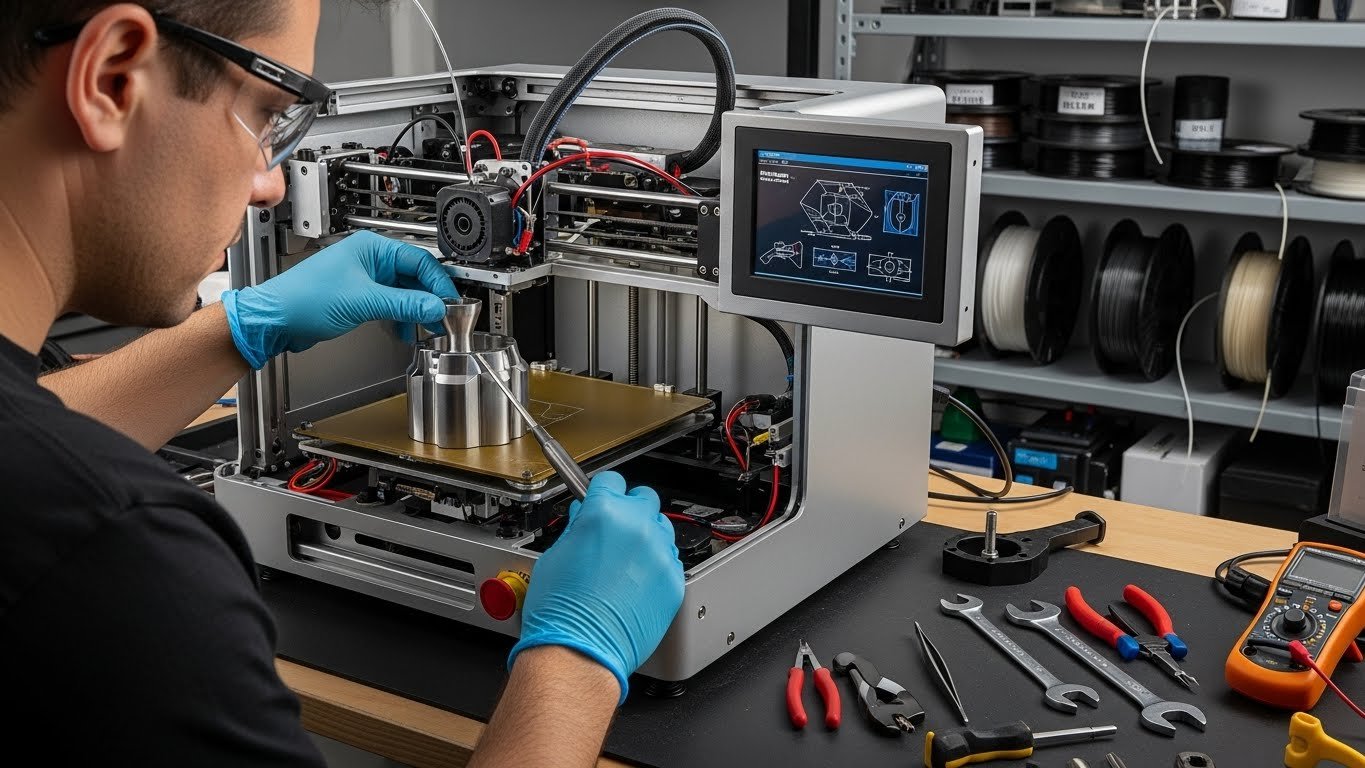 Ремонт 3d принтеров для высокотемпературных материалов с установкой специализированных сопел