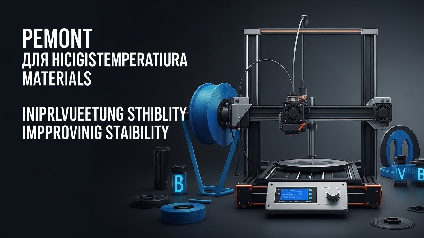 Ремонт 3d принтеров для высокотемпературных материалов с повышением стабильности печати