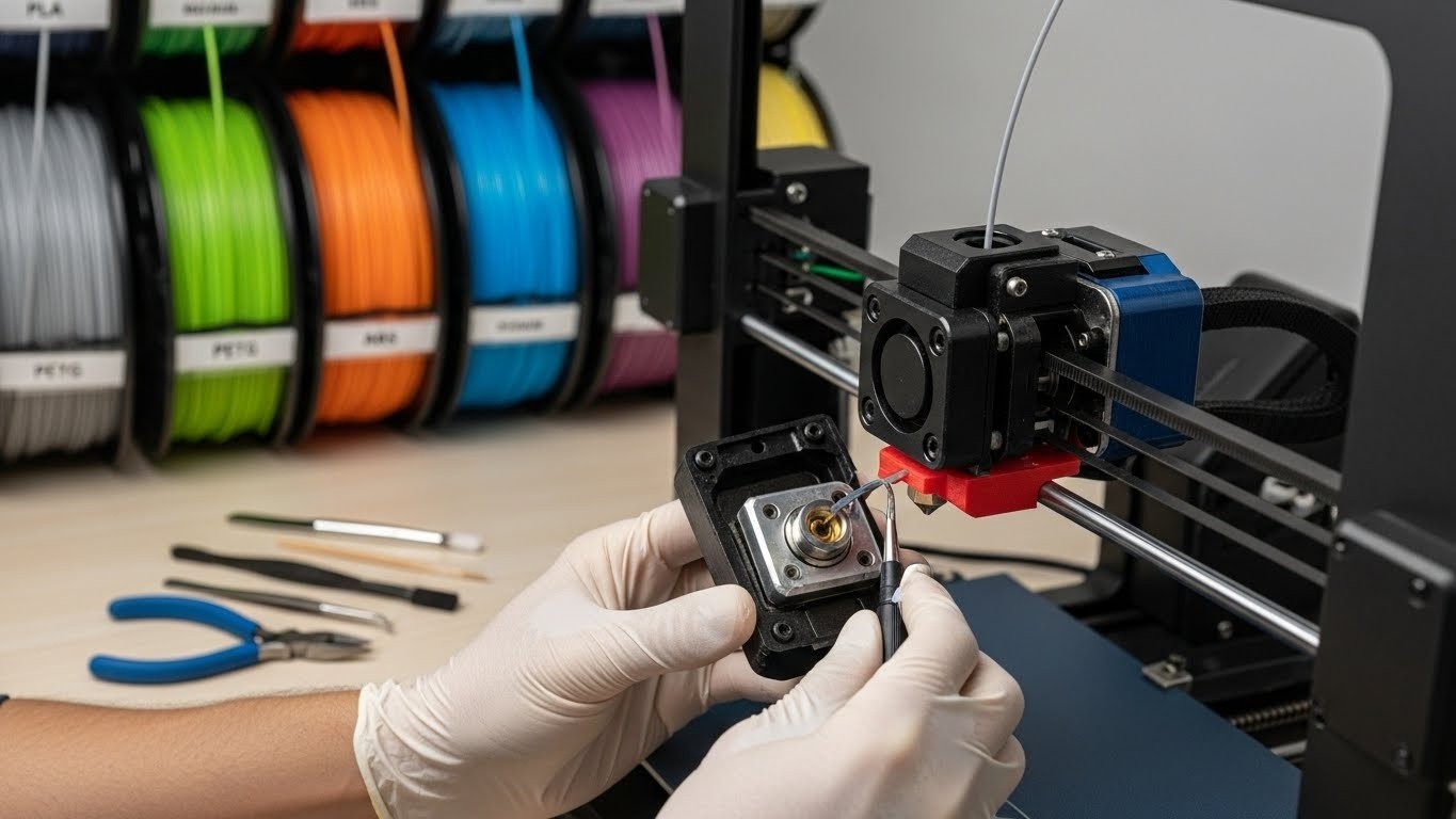 Обслуживание 3D принтера по материалу