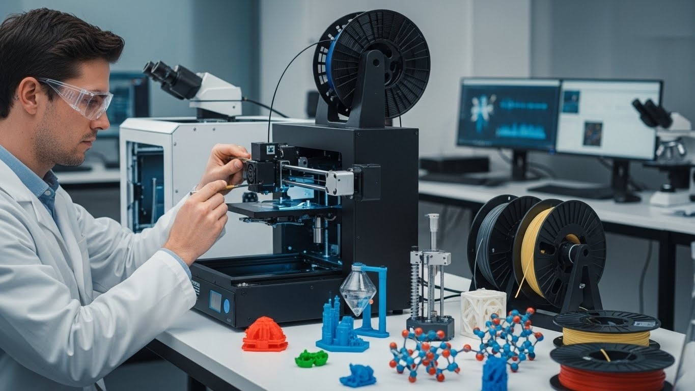 Обслуживание 3d принтеров для научно-исследовательских моделей