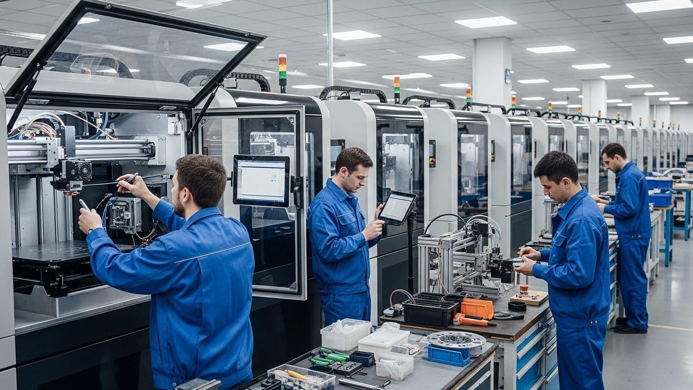 Ремонт 3d принтеров для массового производства с улучшением точности печати