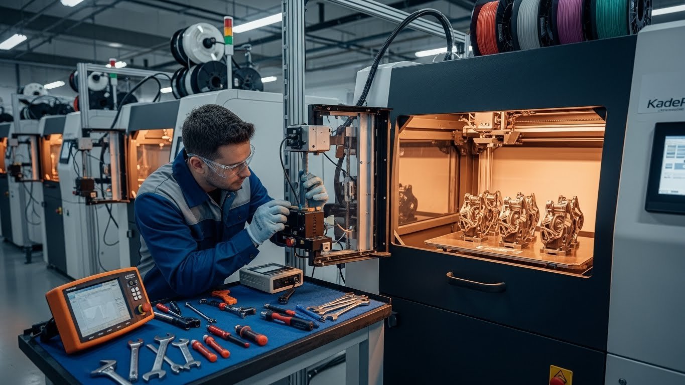 Обслуживание 3D принтеров для серийных компонентов