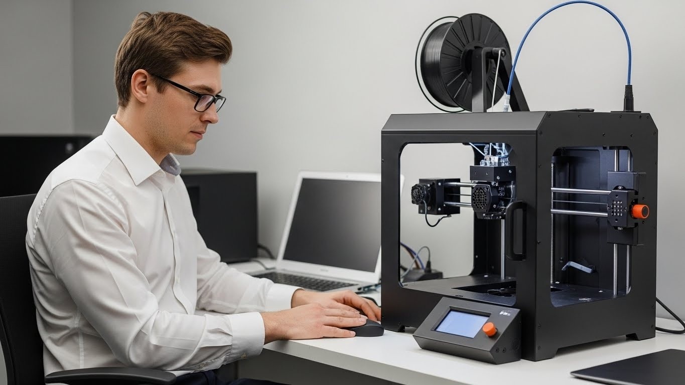 3D принтер в процессе мелкосерийного производства