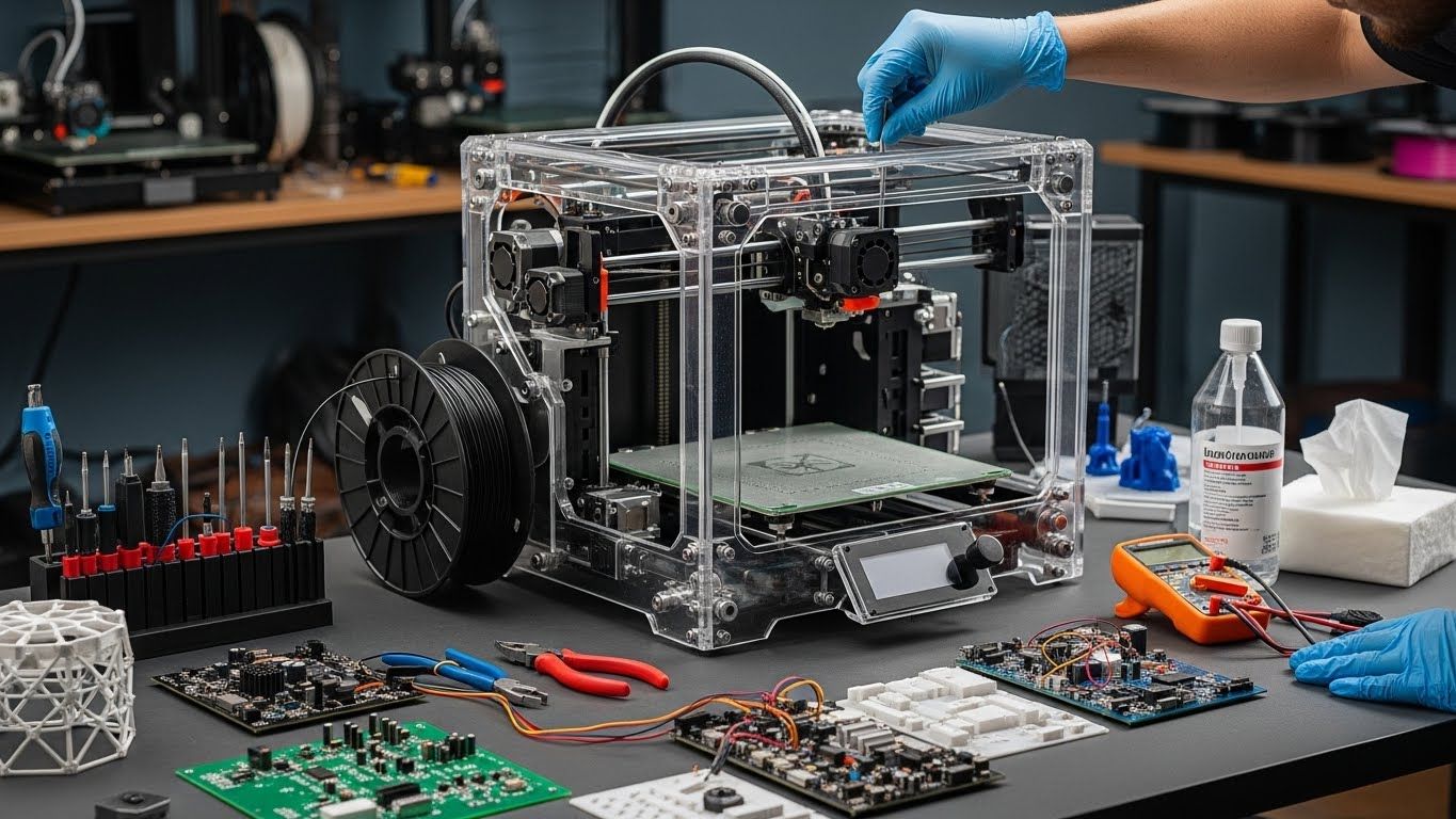 Обслуживание 3d принтеров для технологических макетов