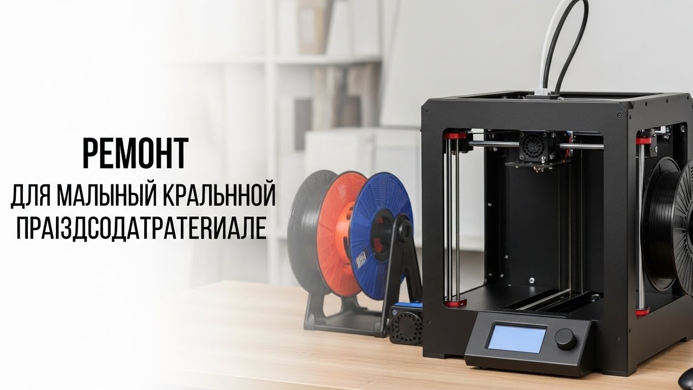 Ремонт 3d принтеров для мелкосерийного производства с улучшением качества материалов
