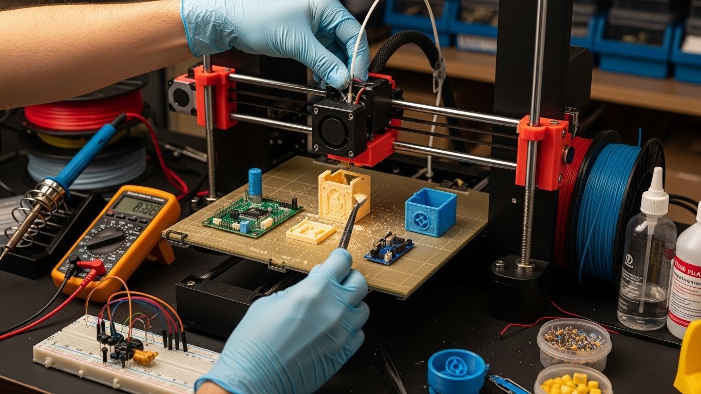 Обслуживание 3d принтеров для электронных прототипов