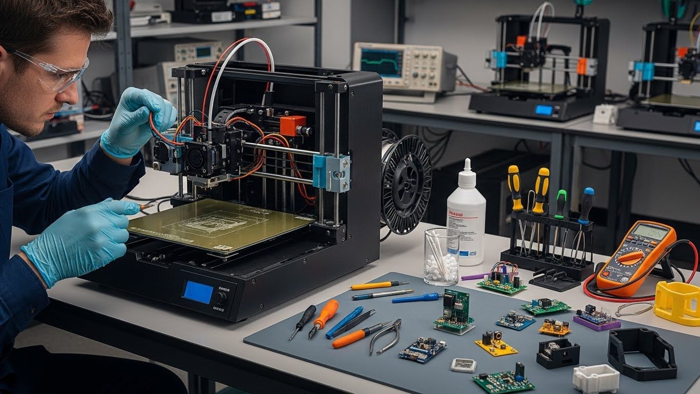 Обслуживание 3D принтеров для электронных прототипов