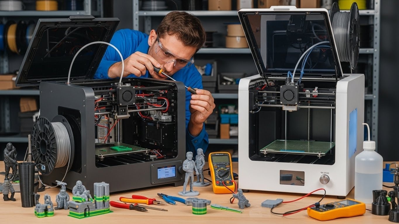 Ремонт 3d принтеров для прототипирования с настройкой слоевой печати