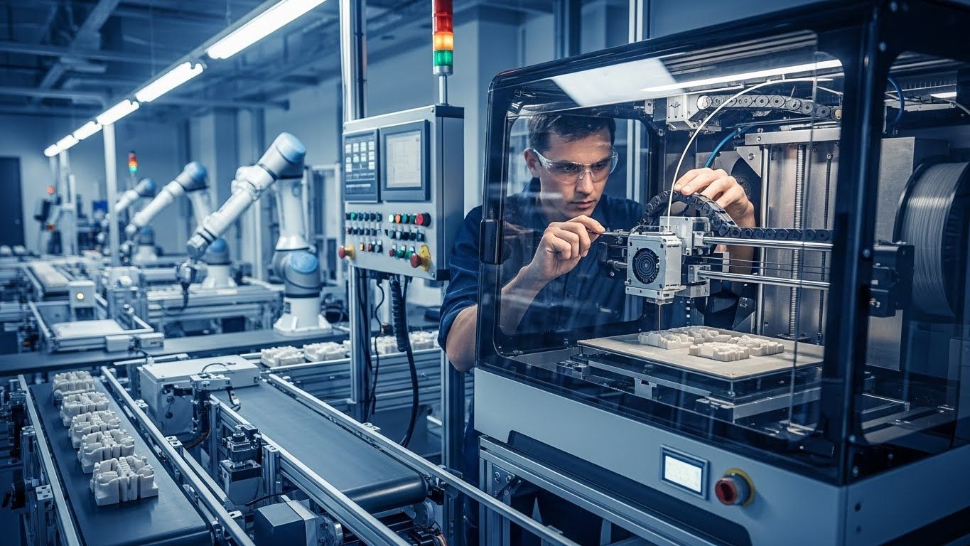 3D принтер на автоматизированной линии